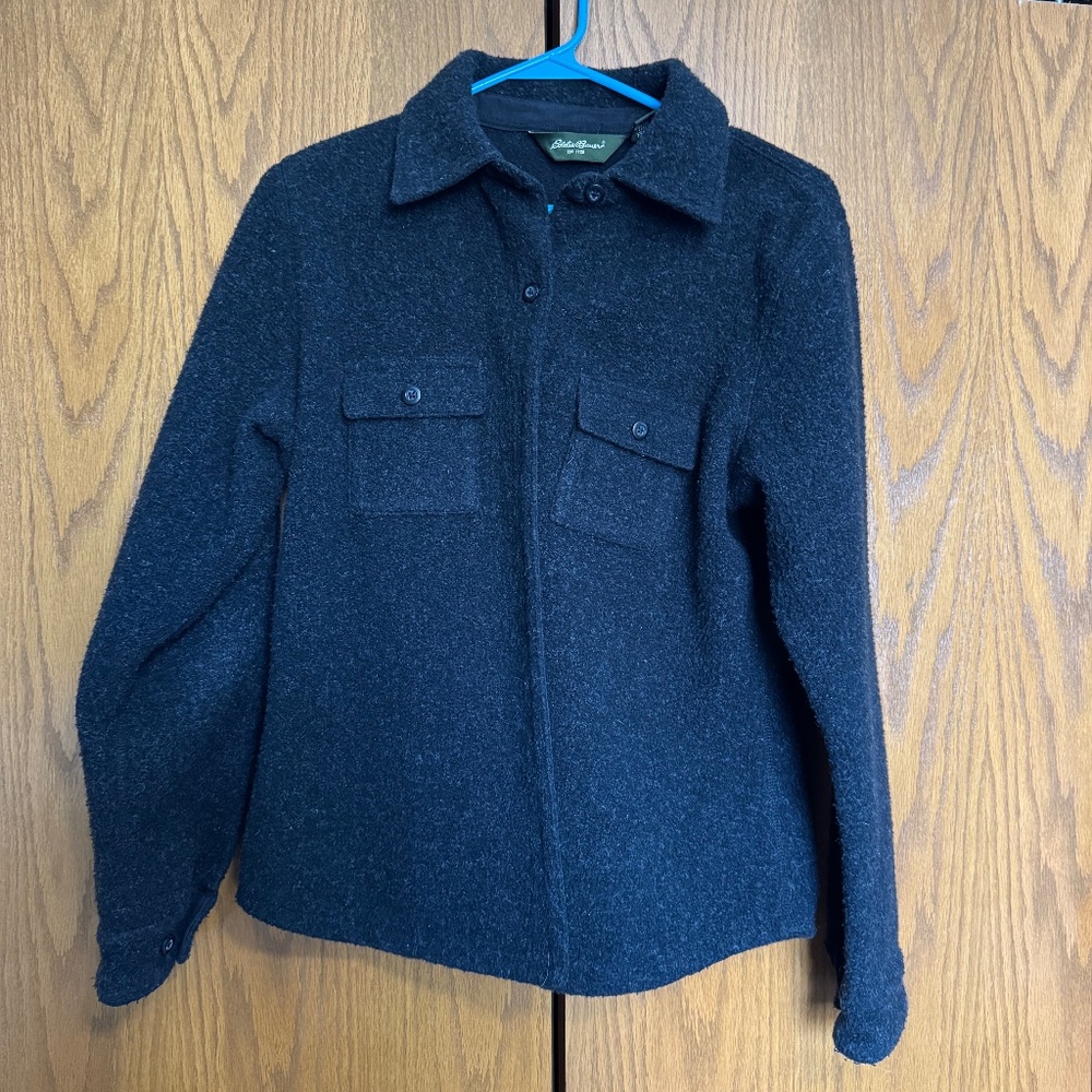 Black Eddie Bauer Wool Jacket